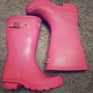 Hunter Rain Pink Boots